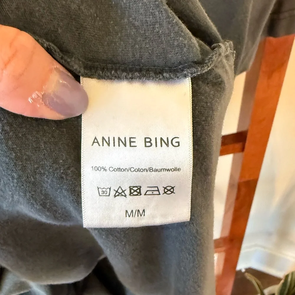 Anine Bing Lightning Bolt Oversized T-Shirt sz MEDIUM - Picture 5 of 7